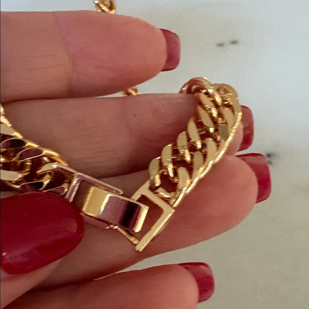 NEW  20” Miami Cuban link chain in Rose 14k Gold over stainless steel #59